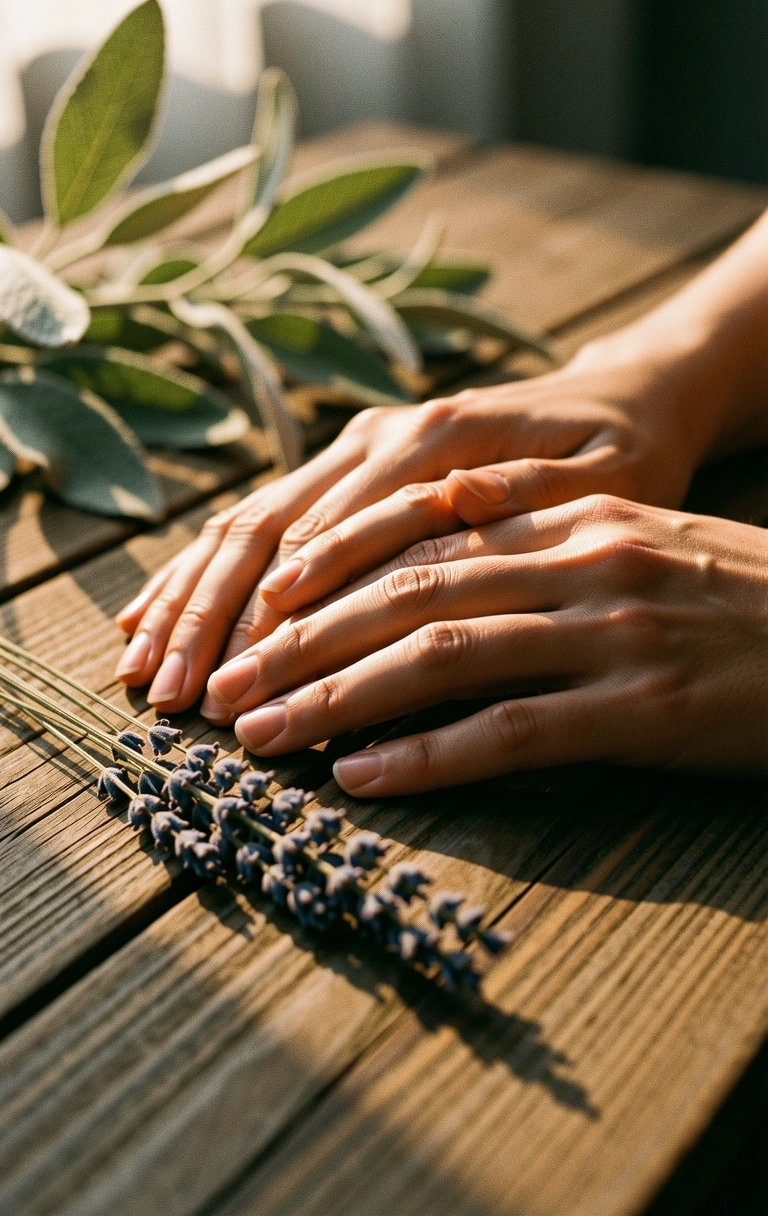 Sanfte botanische Details im Morgenlicht